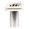 Builders Edge 140137079117 Vent, Bright White