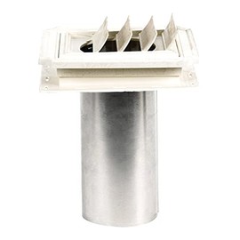 Builders Edge 140137079117 Vent, Bright White