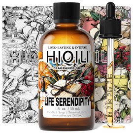 HIQILI Life Serendipity Fragrance Oil for Candle, Perfume, Bath Bombs Making, Aromatherapy, Long-Lasting Scent, Chance - 1 Fl Oz