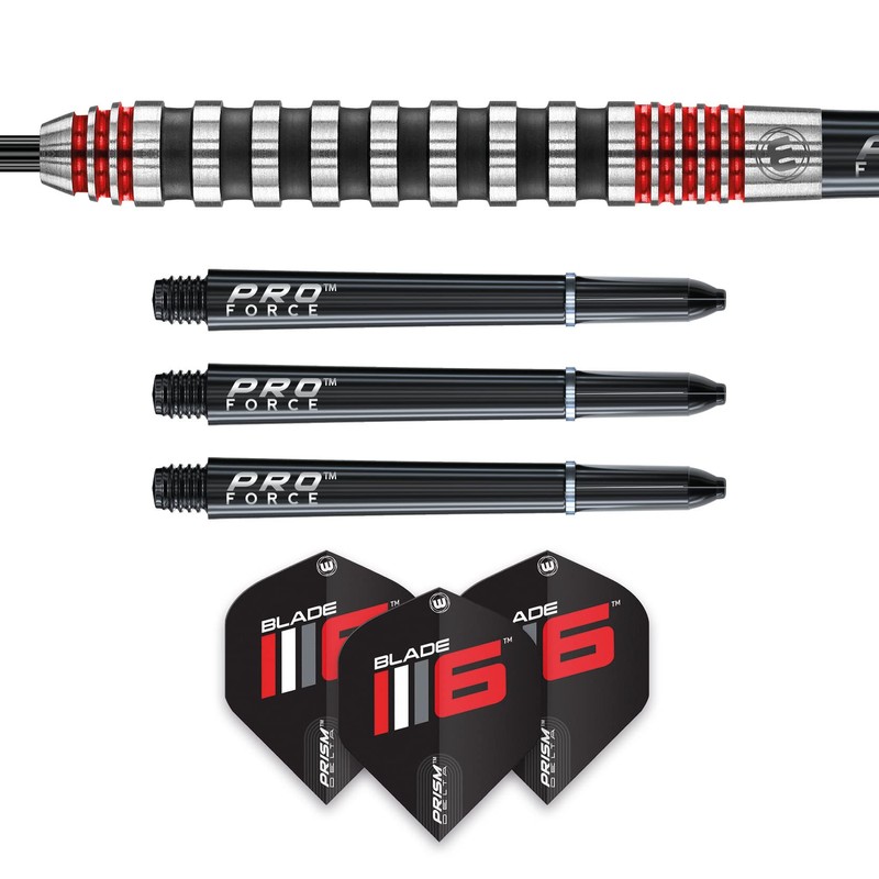 WINMAU Advance 500 Series Red 22g Darts with Dart Flights
