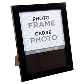 Truu Design Beautiful Classic Solid Countertop PS Photo Frame, 8 x 10 inches, Black
