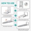 Zoes Homeware Wall Mounted Ironing Board, 180 Rotation, Space-Saving Fold