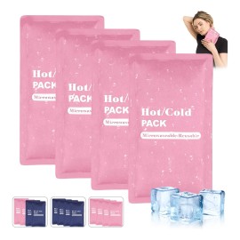 4 Compresa De Gel Frío Calor Terapia Reutilizable 23x13cm