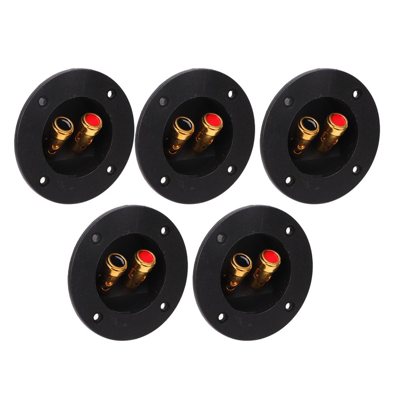 5Pcs 2 Way Stereo Speaker Box Terminal Cup Double Binding