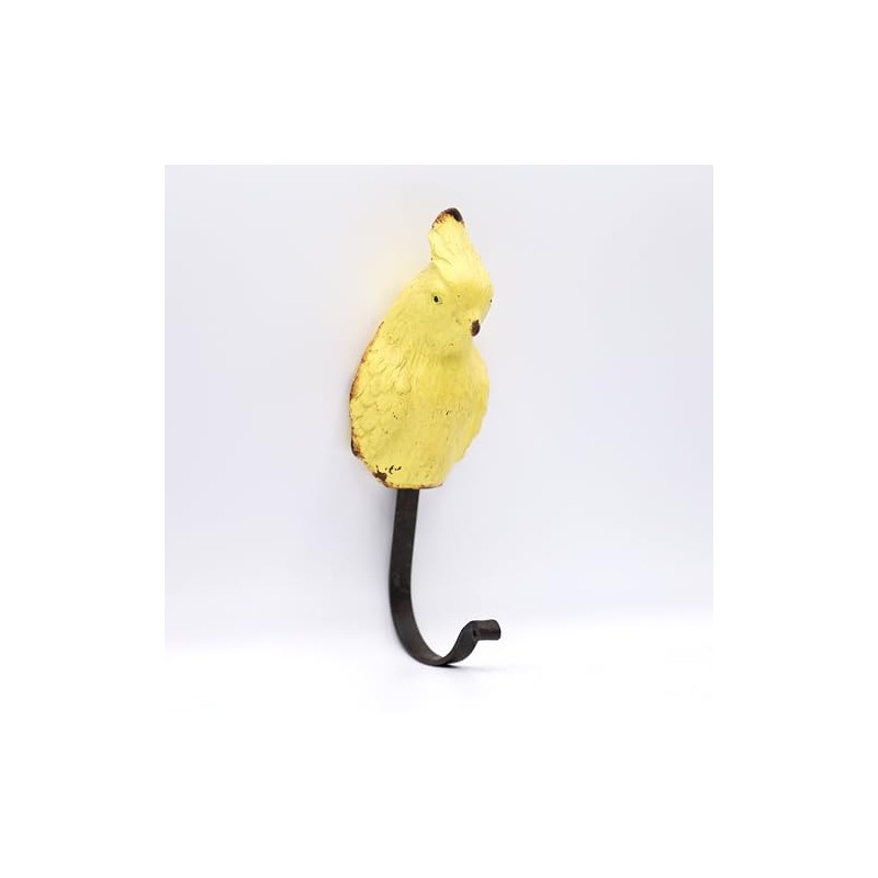Fyne-Finds Yellow Parrot Bird Shaped Vintage Shabby Chic Rustic Coat