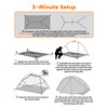2 Person Backpacking Tent - 3 Season Waterproof Ultralight Compact，Aluminum