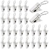 Pack of 150 Curtain Clips, Curtain Clips with Hooks, Stainless