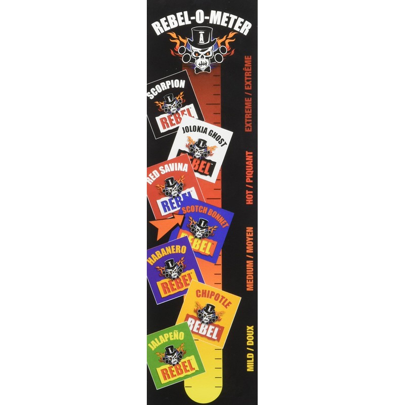 Aubrey D. Rebel Scotch Bonnet Hot Sauce, Spicy Pepper Flavor