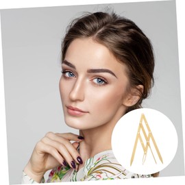 Mobestech 1pc Second Generation Scale Measuring Tool Eyebrow Measuring Ruler Eyebrow Template Eyebrow Marker Ruler Golden Ratio Stencil Molds Eyebrow Trimming Eyebrow Line Stainless Steel