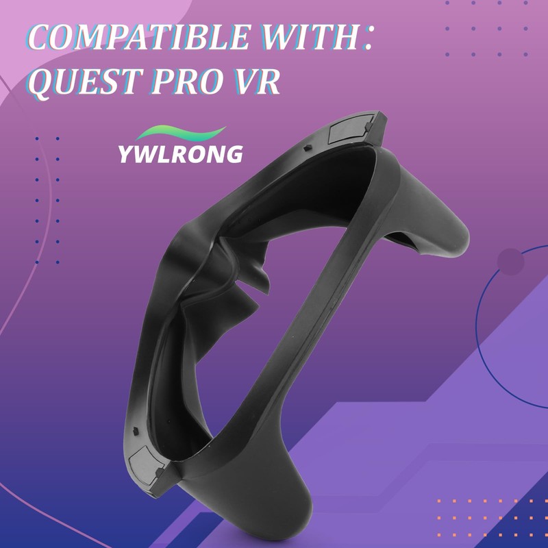 Full Light Blocker for Quest Pro Silicone Facial Interface Magnetically