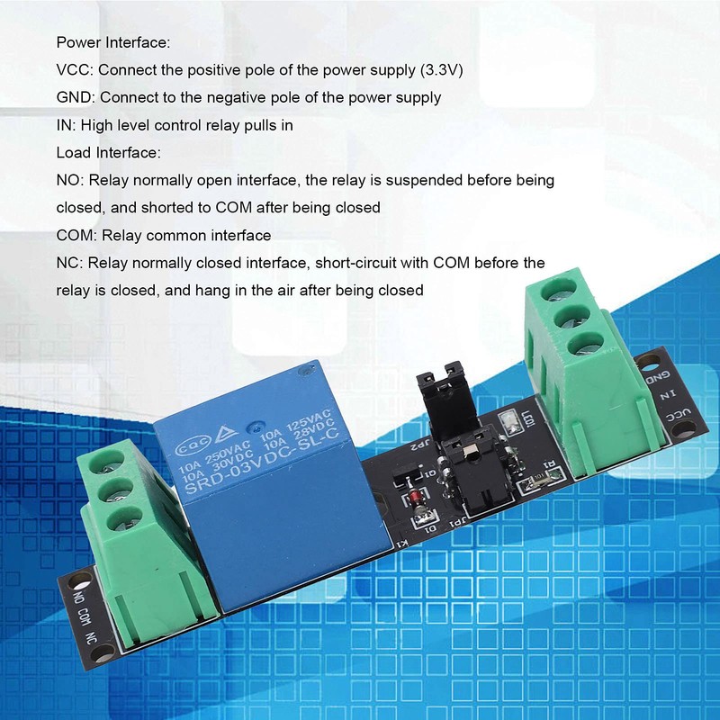 Single DC 3V/3.3V Relay High Level Driver Module Relay Insulated