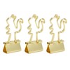 100 Pcs Binder Clips Gold Animal Shape Strong Clamping Force