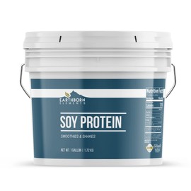 Earthborn Elements Earthborn Elements Soy Protein, Hemp Seed Protein, and Whey Protein Isolate Bundle, 1 Gallon Bucket Each, Protein Powders, Workout Supplements