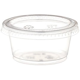 Polar Ice Jello Durable Plastic Shot Glasses, 2-Ounce, Translucent (Pack of 125)
