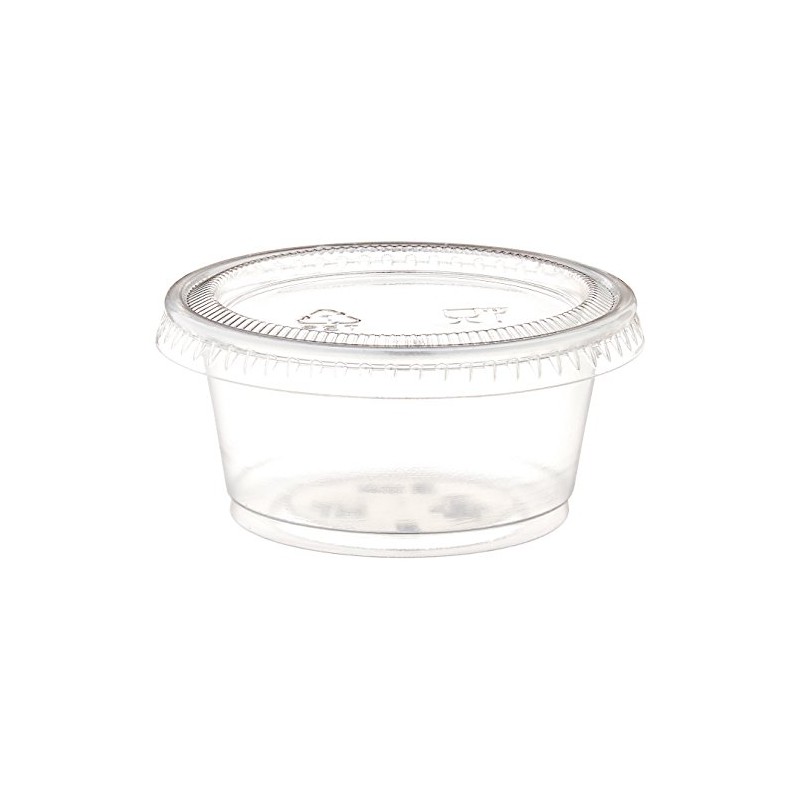 Polar Ice Jello Durable Plastic Shot Glasses, 2-Ounce, Translucent (Pack