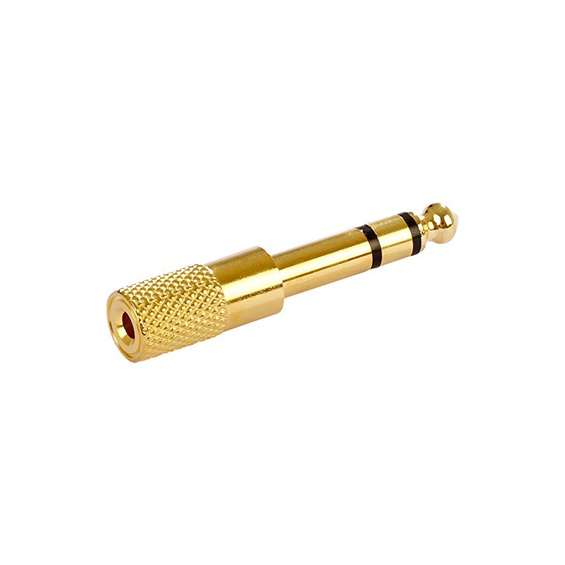 Poppstar 2x Audio Adapter Coupler Jack 3.5 mm Female to