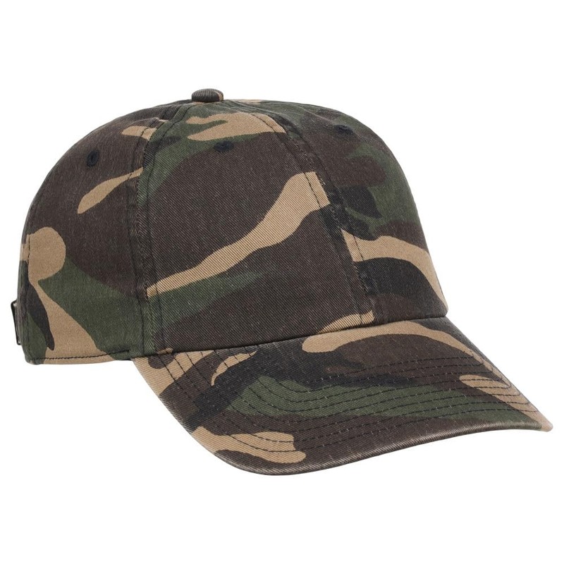Lids Blank Baseline Dad Adjustable Strapback Hat Camo