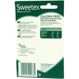 Sweetex Calorie Free Sweeteners 800 per pack