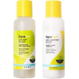 DEVACURL LOW POO DELIGHT CLEANSER  & ONE CONDITION 3 OZ EA TRAVEL SIZE