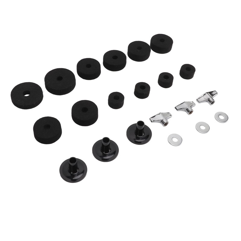 21Pcs Drum Cymbal Felt Pad Non Slip Instrument Accessory Replacement