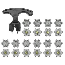 VOANZO 20PCS Golf Shoe Spikes with Wrench Remove Tool Replacement Spikes for Most Golf Shoe