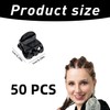 50 Stück Kleine Haarspangen,Mini Haarklammern,Haarspangen Damen,Haarclips Mädchen,Haarklammer Klein,Klaue Clips Kunststoff,Rutschfestem