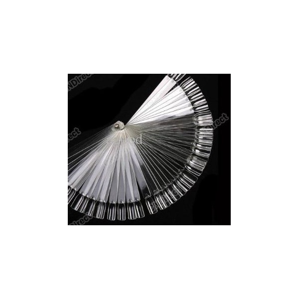 Art Board Tips Stick Polish Foldable Display Fake Nail Transparent