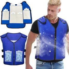 Callicebus Ice Vest, Cooling Vest with 26 PCS Packs for Men & Women, Adjustable Ice Vests for Working Hot Weather, Garden, Sports Apparel