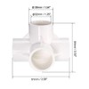 sourcing map 4 Way Elbow PVC Pipe Fitting Furniture Grade