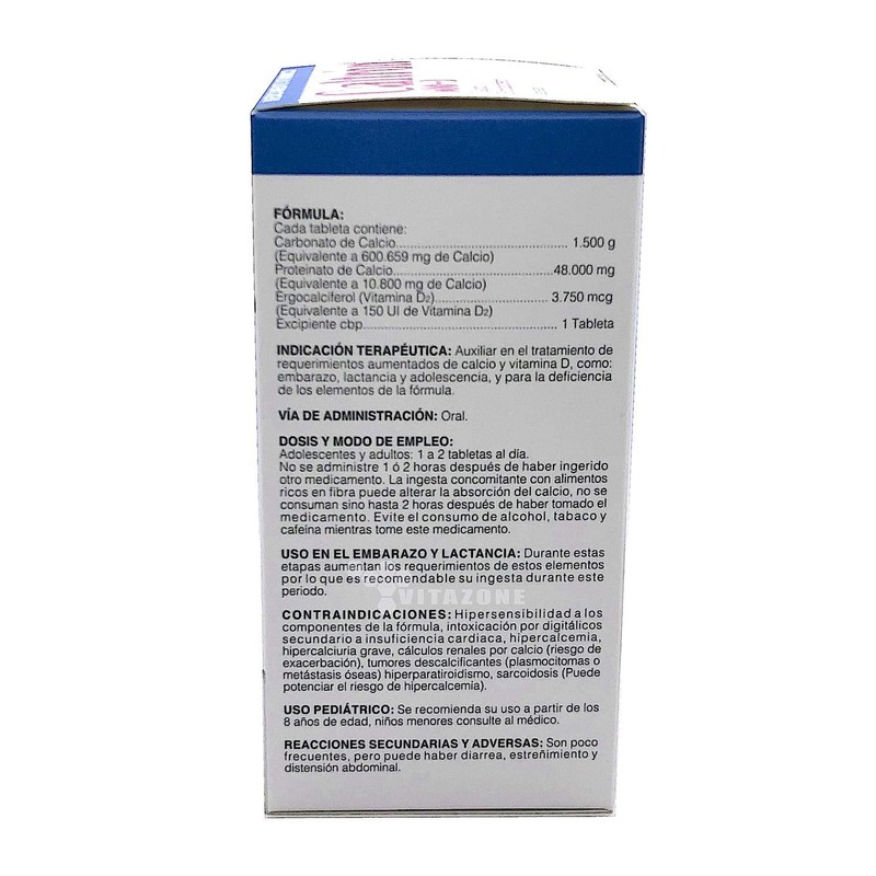 Caltrón 600 D Calcio Vitamina D 60 tabletas Salud Natural