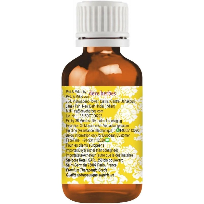 Deve Herbes Pure Amla Oil (Emblica officinalis) 10ml (0.33 oz)