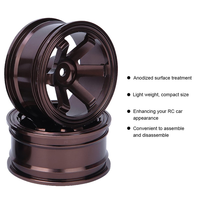 Wheel Hub, RC Wheel Hub 4pcs RC Car Parts Aluminum