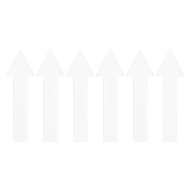 YOKIVE 4Set / 24Pcs Arrow Stickers, Directional Signs Floor Wall Decal | PVC Sticky Removable for Floor, Wall, Markers (White, 4x1-inch)