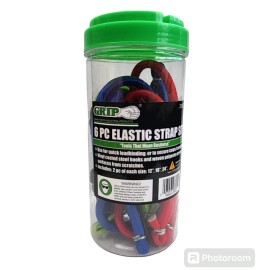 Grand Rapids Industrial Products (GRIP) GRIP Elastic 12" 18" 24" Bungee Strap Set with Hooks (6pc - 3 size) Ships Free.