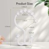 Amazer Plastic Shower Curtain Hooks, Double Shower Curtain Rings, Shower