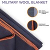 Knit Outdoor Large Military Wool Blanket - Warm & Thick