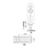Kaken Hanbai SR2-V4 Adjustable Doorway Main Unit: Depth 0.6 inches