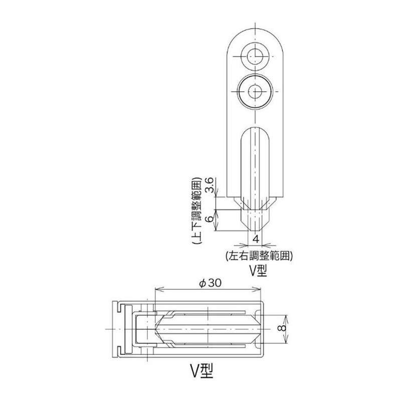 Kaken Hanbai SR2-V4 Adjustable Doorway Main Unit: Depth 0.6 inches