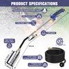 Propane Torch Weed Burner Kit,High Output with 12.5FT Hose,Heavy Duty