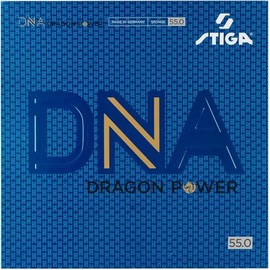 STIGA 1712-2401-21 Table Tennis Rubber DNA Dragon Power 55 Black Extra Thick Black