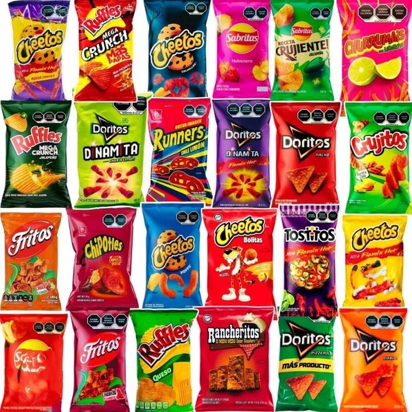 Sabritas and Barcel Mexican Chips Pack of 10 - Single