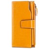 SENDEFN Women's Long Wallet, Bi-fold Wallet, Genuine Leather, Large Capacity,