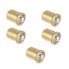 sourcing map Door Cabinet Closet Drawer 5mm Dia Brass Ball
