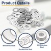 sourcing map M10 Flat Washer for Screw, 60Pcs Metal Washers