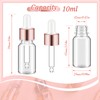 Didaey 100 Pcs Mini Glass Dropper Bottle Bulk, 10 ml