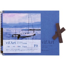 Maruman S30VA vifArt Watercolor Paper Sketchpad, F0, Fine Grain, 15 Sheets