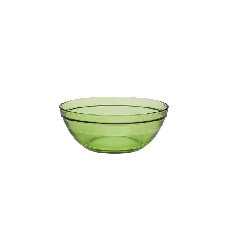 Duralex Gigogne Glass Stackable Mixing Bowls/Prep Bowls Set of 6,