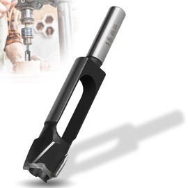 SWAWIS Dowel Tenon Drill Diameter 15 mm, High Carbon Tenon Cutter, Core Drill for Woodworking, Furniture Making, Deep Wood Dowel Cutter