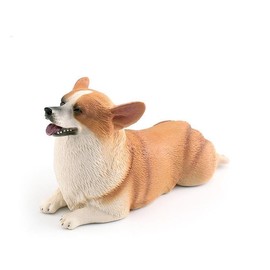 Neko Kamiyama Corgi Puppy Sitting Pose Figurine Model Interior Collector Model