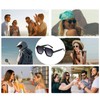 YAMEIZE Polarised Sunglasses Men Women Retro 70s Vintage Rectangular Sunglasses